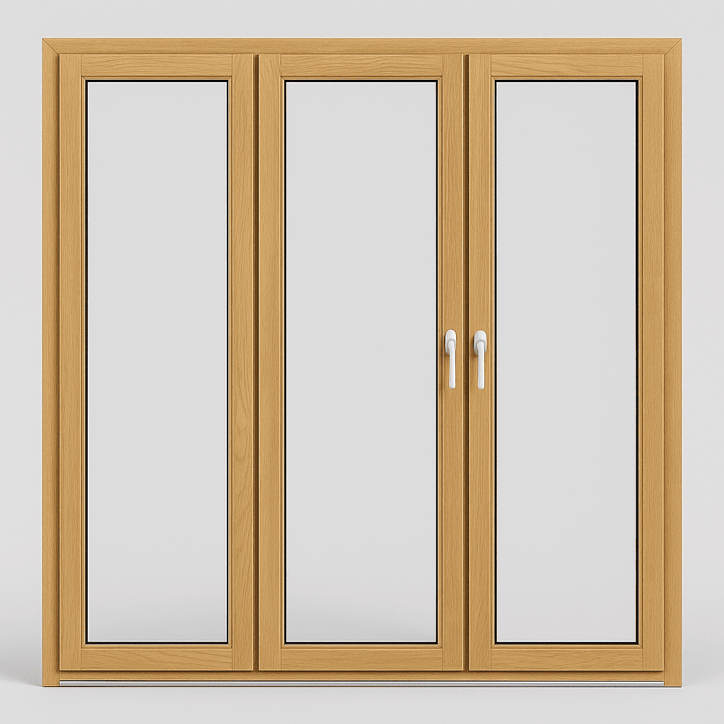 Porte-Fenêtre bois Vitrage Phonique 280x200 cm