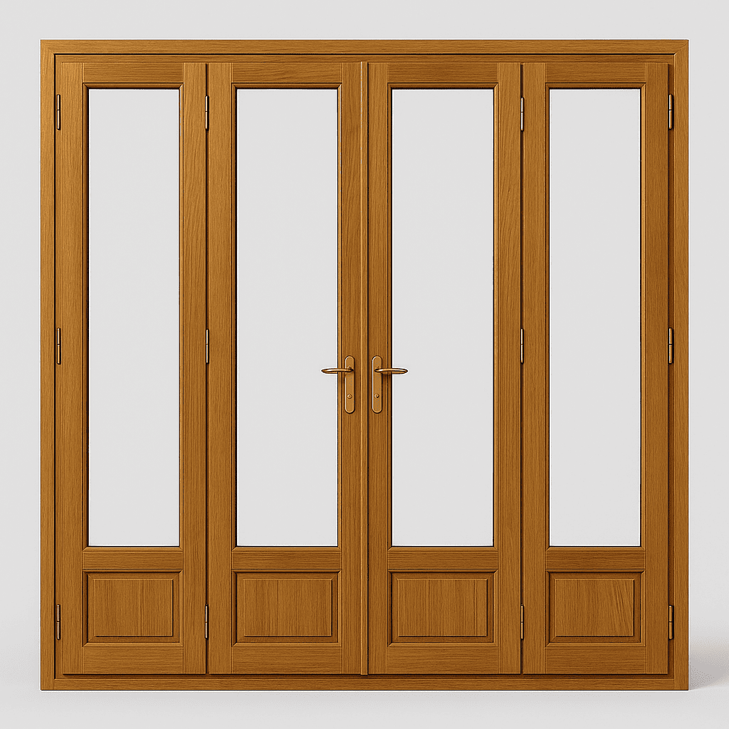 Porte-Fenêtre bois Vitrage Phonique 320x200 cm