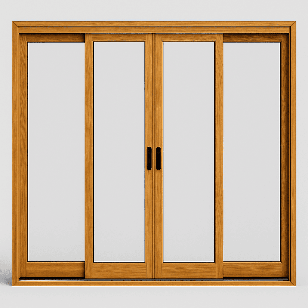 Fenêtre coulissante bois Double Vitrage 320x200 cm