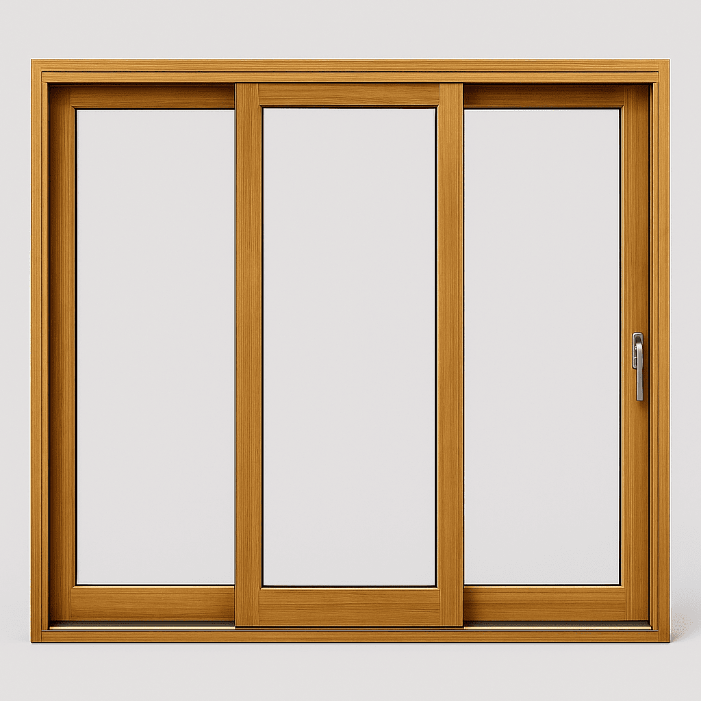 Fenêtre coulissante bois Double Vitrage 240x200 cm