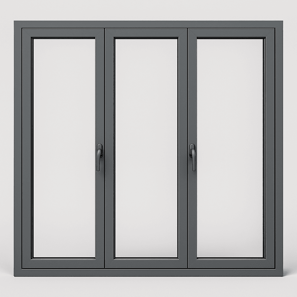 Fenêtre aluminium double vitrage 240x120 cm