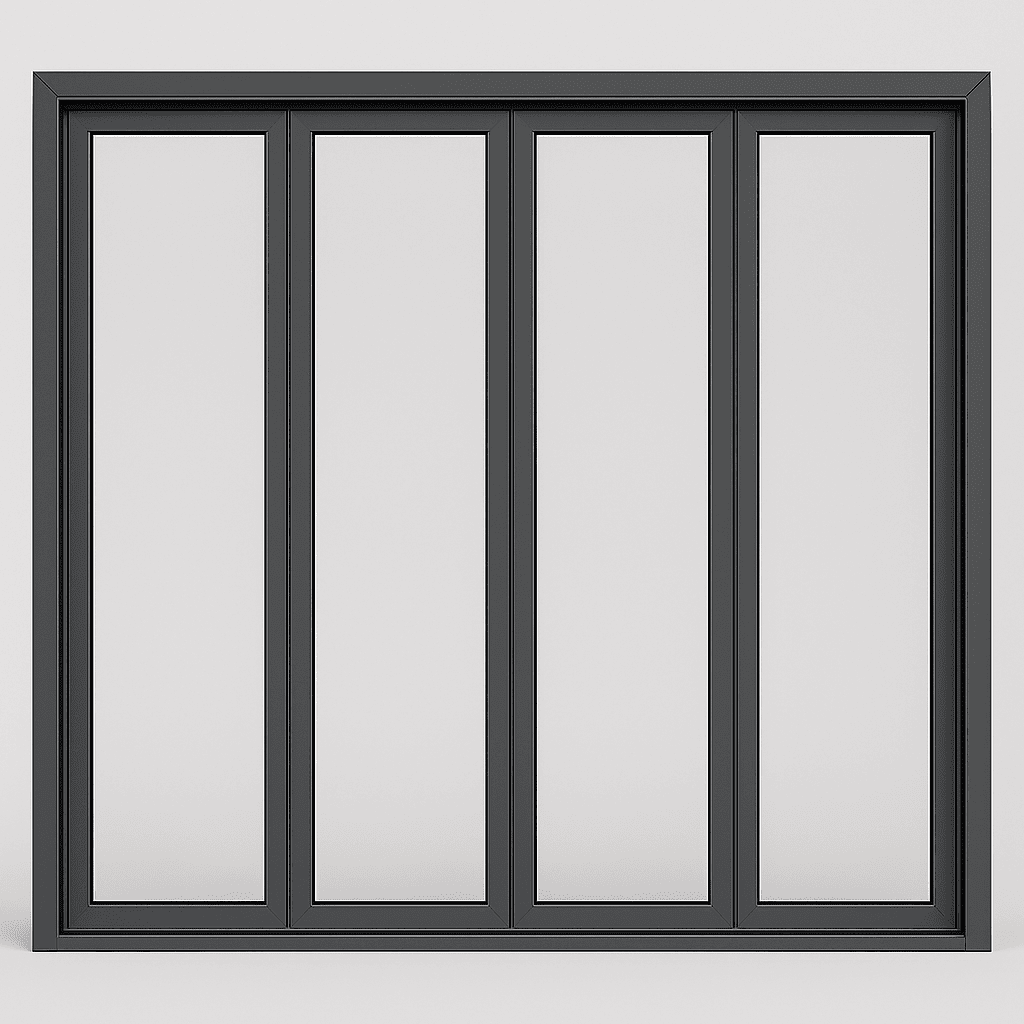Fenêtre aluminium double vitrage 300x120 cm