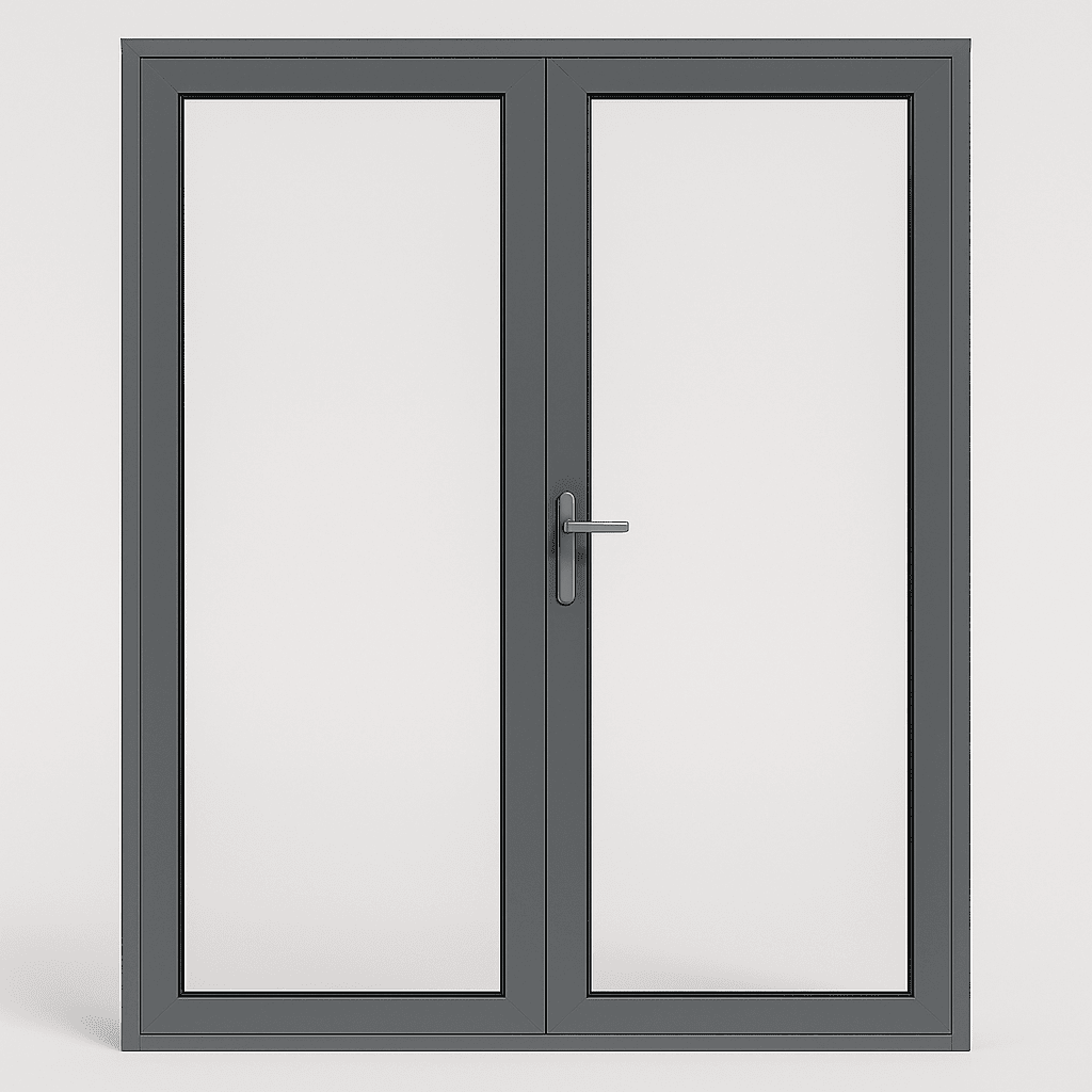 Porte-fenêtre aluminium double vitrage 220x200 cm
