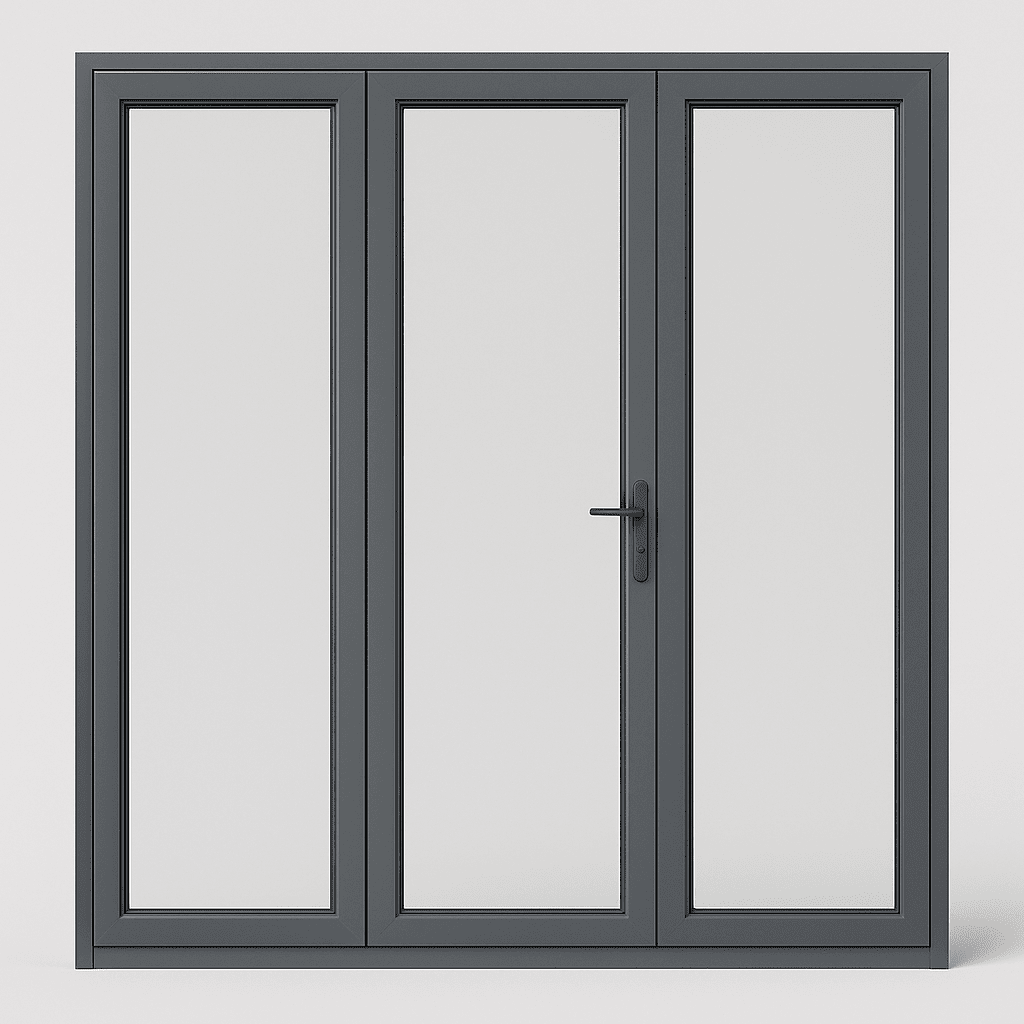 Porte-fenêtre aluminium triple vitrage 280x200 cm