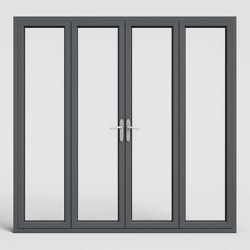 Porte-fenêtre aluminium double vitrage 300x215 cm